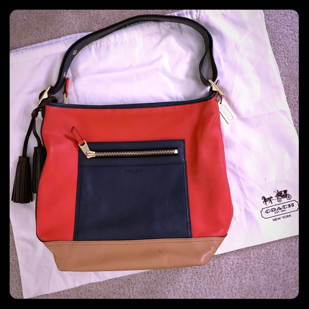 Coach Legacy collection color-block shoulder bag